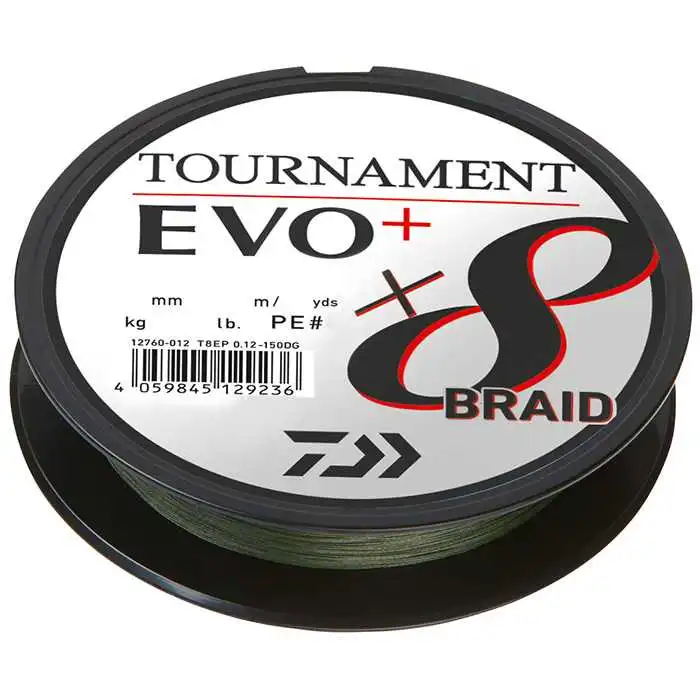 Daiwa Tournament X8 Braid EVO+ 0,26 Mm 19,8 Kg 270 Meter DG 3 Daiwa Tournament X8 Braid EVO+ 0,26 Mm 19,8 Kg 270 Meter DG