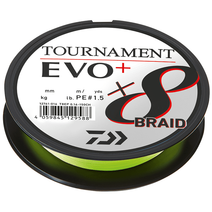 Daiwa Tournament X8 Braid Evo+ 0,18mm 15,8kg 900m CH 3 Daiwa Tournament X8 Braid Evo+ 0,18mm 15,8kg 900m CH